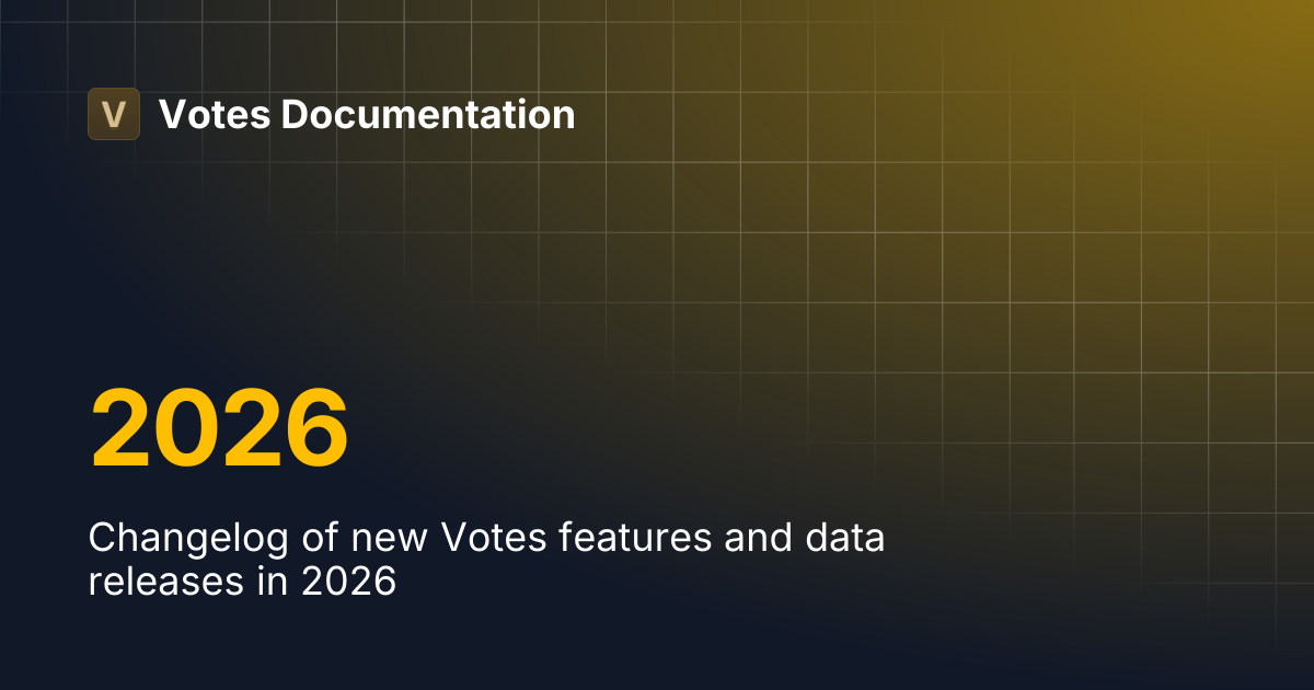 2026 | Votes Documentation